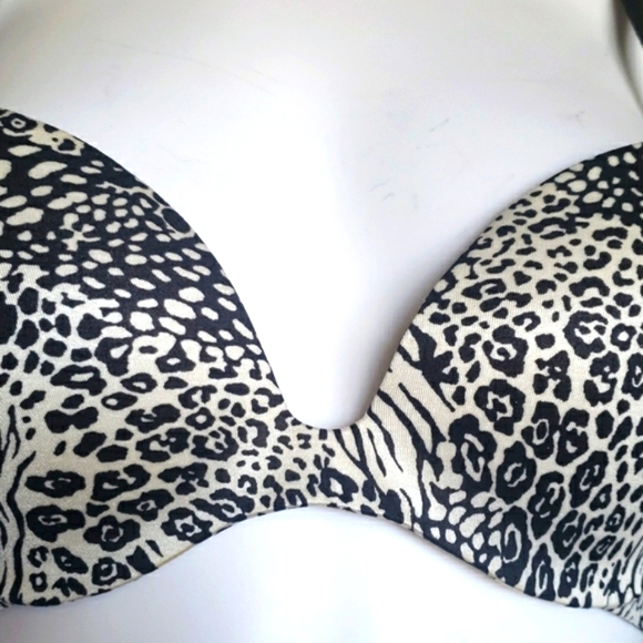 Victoria's Secret BioFit Push-Up 💕 Leopard Print Bra Women's Size 32C. - Picture 4 of 15